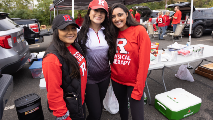 3 students posing for picture